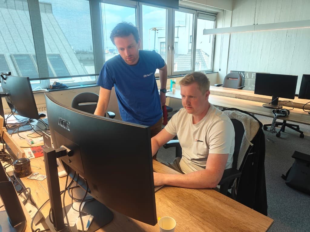 Panenco team meeting at the office